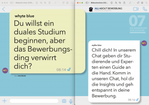 Bewerbungschat whyte blue 23